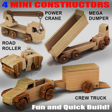 Quik CAT Road Crew Wood Toy Plans