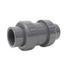 Sch80 PVC TU 2000 Industrial Ball Check Valve SOC NPT PVC FKM