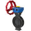 Sch80 PVC Wafer Butterfly Valve Gear Operator - FKM Sch80 PVC Wafer Butterfly Valve Gear Operator - FKM