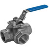 Stainless Steel 3-Way Ball Valve 'L' Port