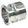 316 Stainless Steel BSP Nipple to Tri Clover Adaptor 316 Stainless Steel BSP Nipple to Tri Clover Adaptor