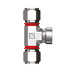 VIS-LOK Union Female Tee 316 Stainless Steel - Imperial Tube x NPT VIS-LOK Union Female Tee 316 Stainless Steel - Imperial Tube x NPT
