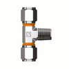 VIS-LOK Union Male Tee 316 Stainless Steel - Metric Tube x BSPT