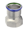 EUROPRESS 316L Stainless Steel BSP Female Adaptor - Viton Seal EUROPRESS 316L Stainless Steel BSP Female Adaptor - Viton Seal