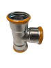EUROPRESS 304L Stainless Steel Tee with Viton Seals