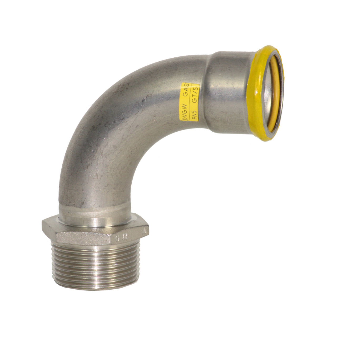 EUROPRESS 316L Stainless Steel Gas Male 90° Elbow EUROPRESS 316L Stainless Steel Gas Male 90° Elbow