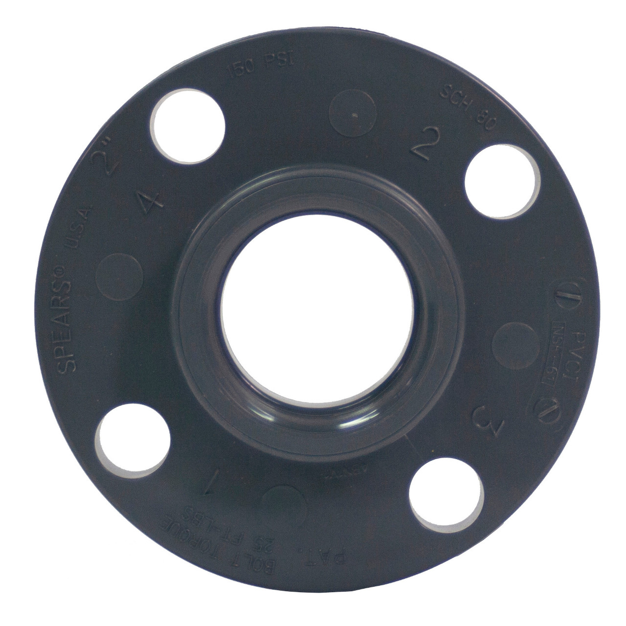 Sch80 PVC Full Face Flange ANSI 150 NPT