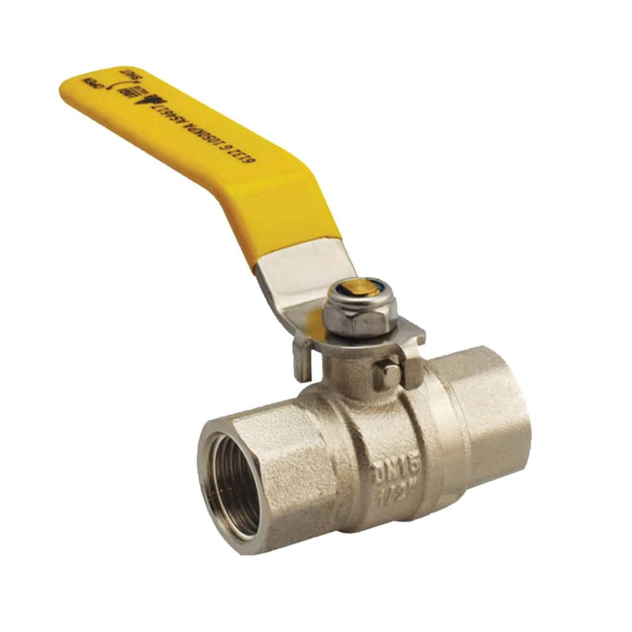 Gas Approved Brass Ball Valve Stainless Steel Lever Handle