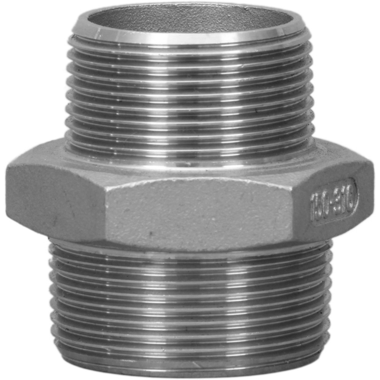 316 Stainless Steel BSP Hex Reducing Nipple