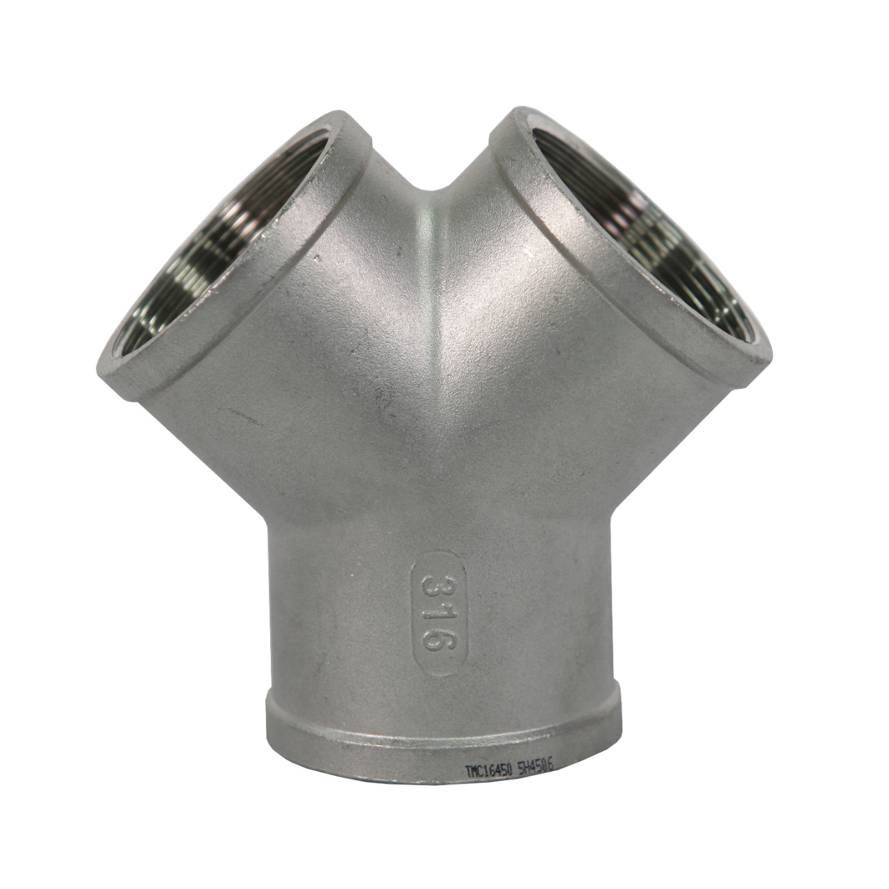 316 Stainless Steel BSP Y Type Tee 316 Stainless Steel BSP Y Type Tee