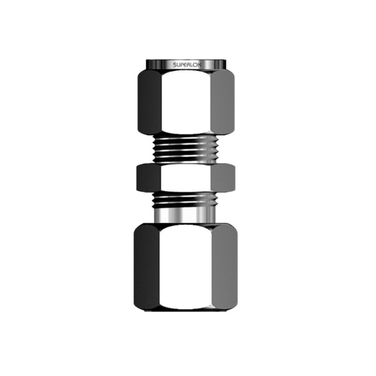 VIS-LOK Bulkhead Female Connector 316 Stainless Steel - Imperial Tube x BSPT
