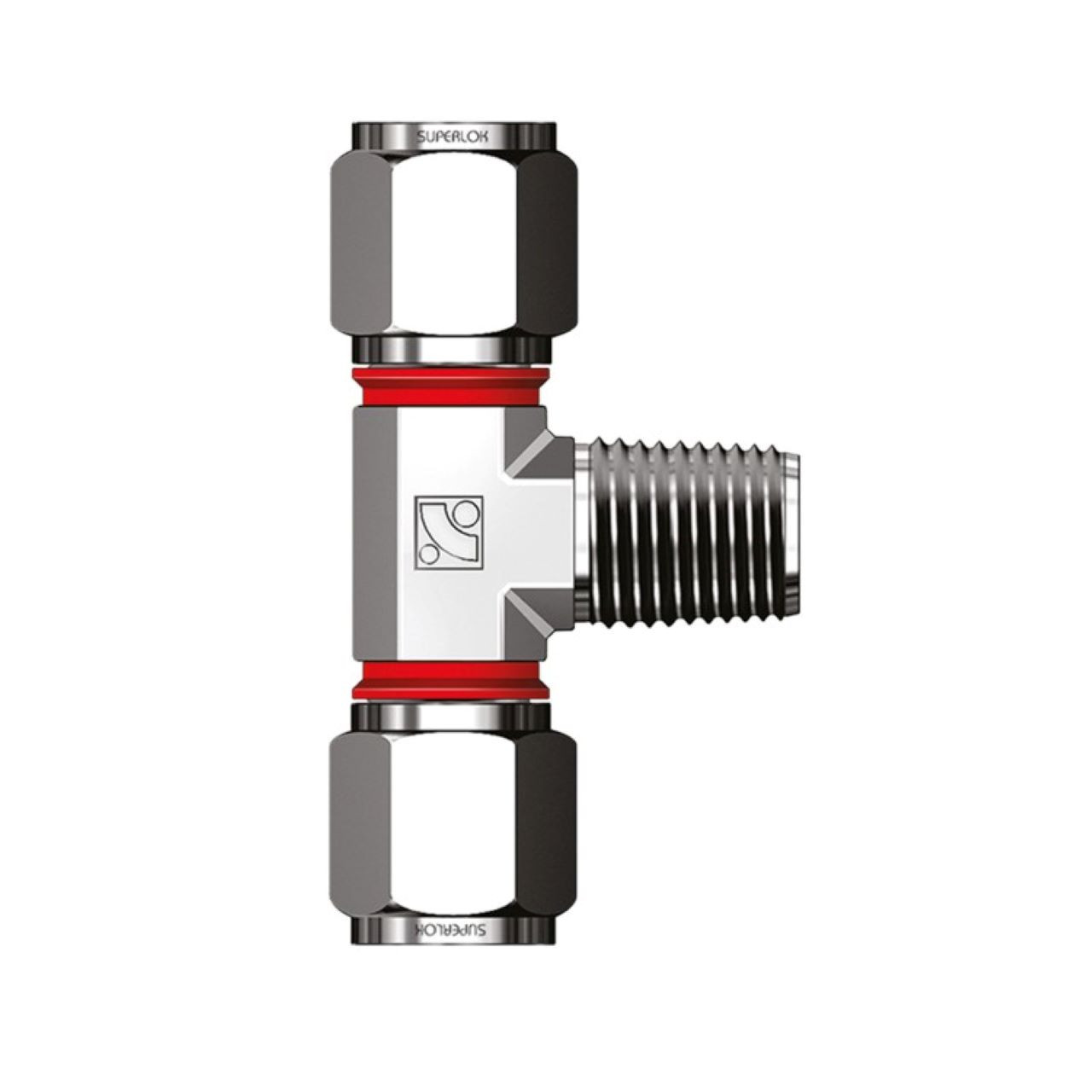 VIS-LOK Union Male Tee 316 Stainless Steel - Imperial Tube x BSPT