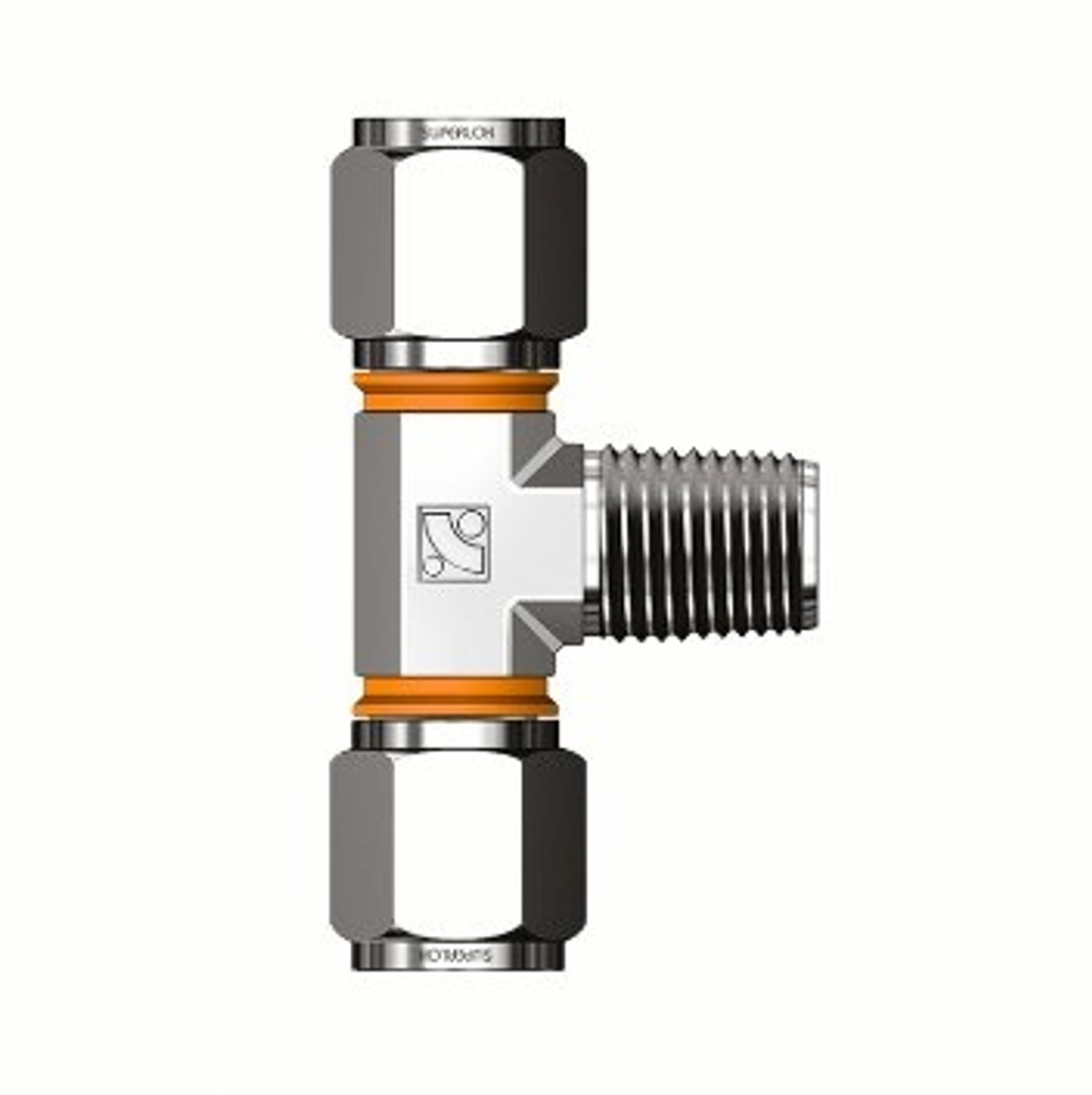 VIS-LOK Union Male Tee 316 Stainless Steel - Metric Tube x BSPT