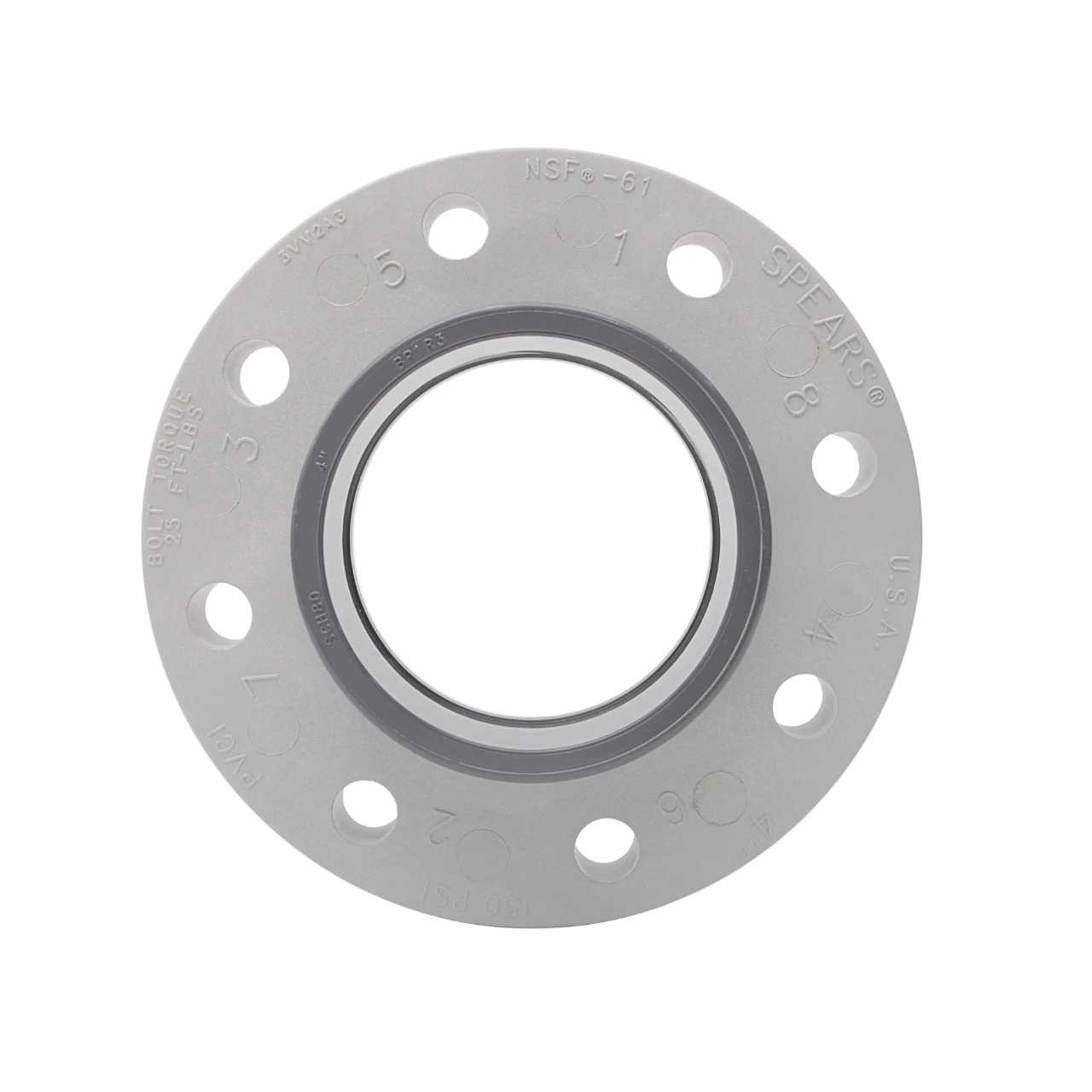 Sch80 PVC Van Stone Flange Multi Bolt Pattern