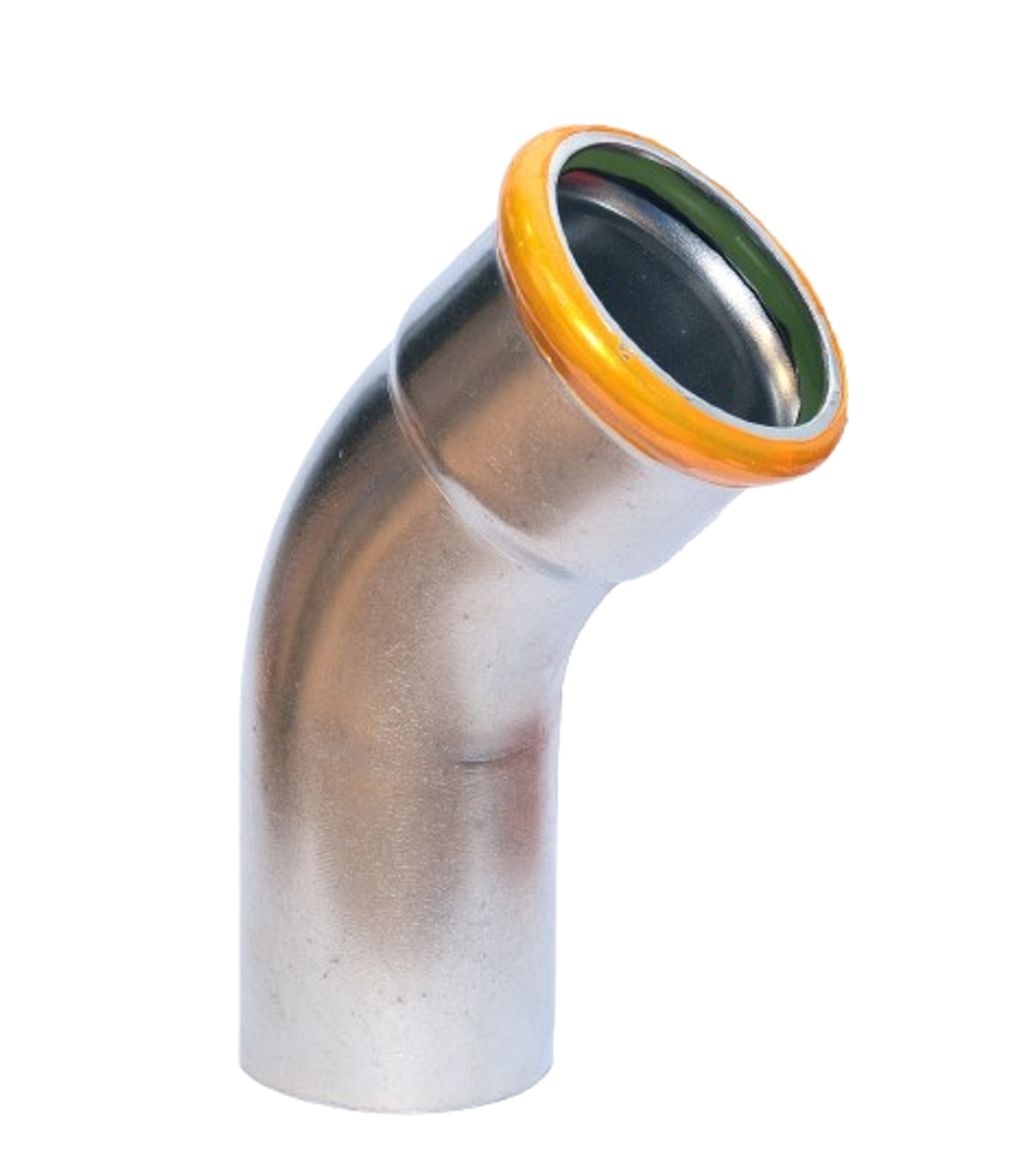 EUROPRESS 304L Stainless Steel 45° Spigot Elbow Viton Seals