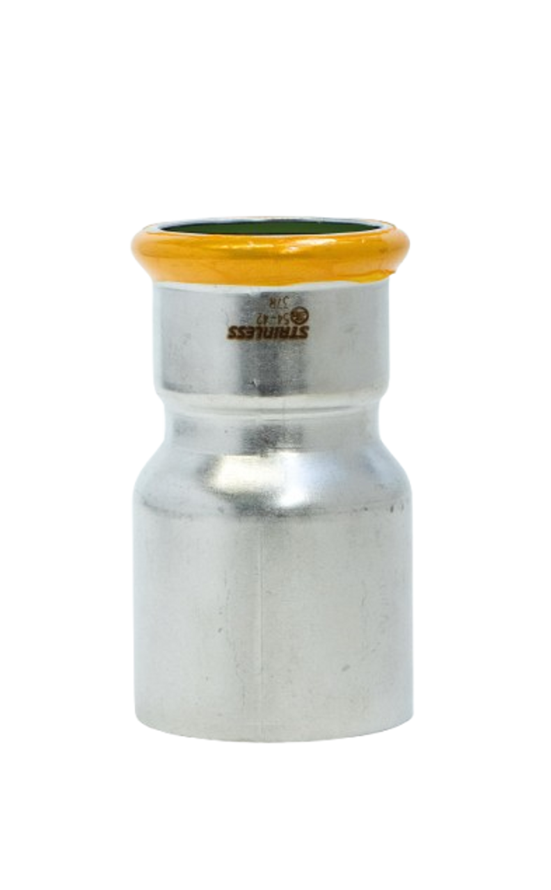EUROPRESS 304L Stainless Steel Reducing Coupling with Viton Seal
