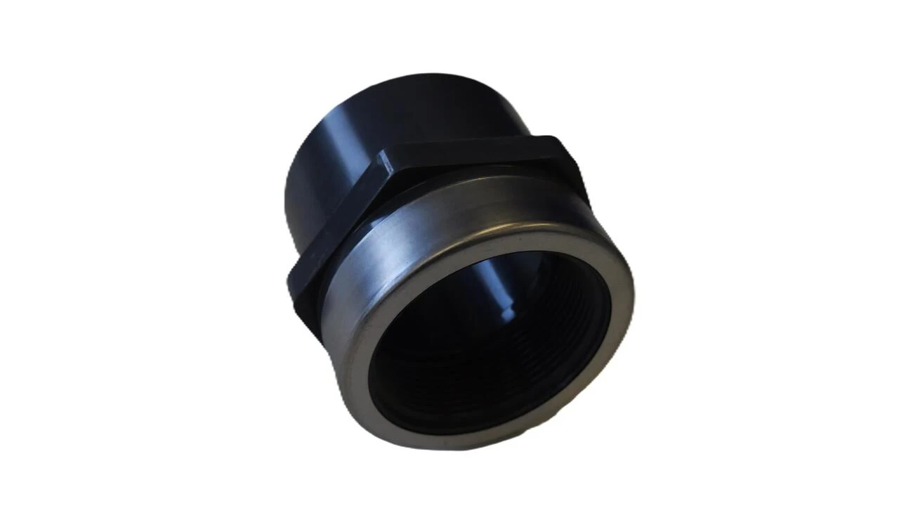 Sch80 PVC Female NPT Coupling Reinforced Stainless Steel