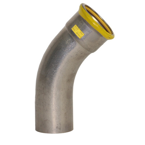 EUROPRESS 316L Stainless Steel Gas 45° Spigot Elbow