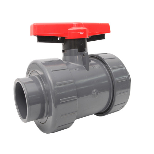 Sch80 PVC True Union 2000 Industrial Ball Valve SOC NPT PVC EPDM