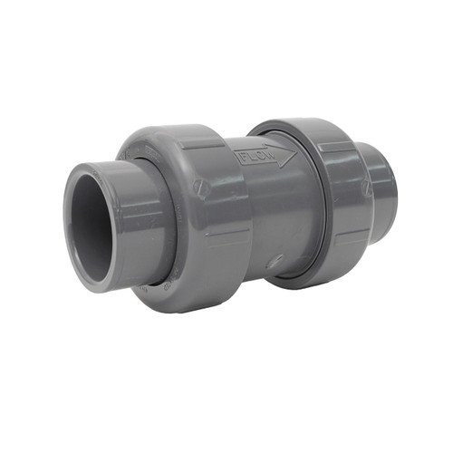 Sch80 PVC TU 2000 Industrial Ball Check Valve SOC FPT PVC EPDM