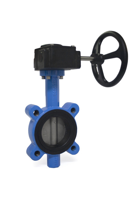 Butterfly Valve Lugged CI Body Stainless Disc EPDM Liner c/w Gearbox