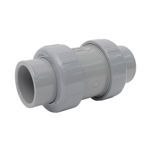 Sch80 CPVC True Union 2000 Industrial Ball Check Valve SOC FPT CPVC EPDM Sch80 CPVC True Union 2000 Industrial Ball Check Valve SOC FPT CPVC EPDM