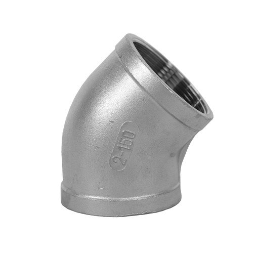 316 Stainless Steel BSP Elbow 45°