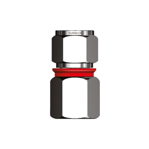 VIS-LOK Union Gauge Connector 316 Stainless Steel - Imperial Tube x BSPP (Gauge Thread)