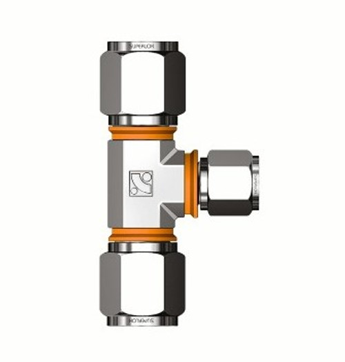 VIS-LOK Union Reducing Tee 316 Stainless Steel - Metric