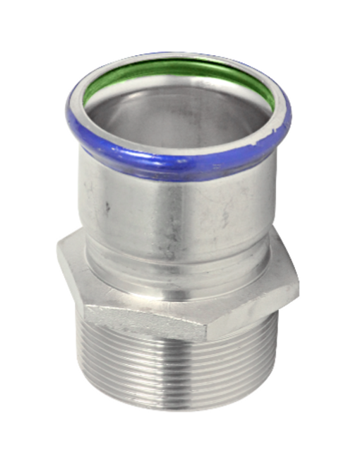 EUROPRESS 316L Stainless Steel BSP Male Adaptor - Viton Seal