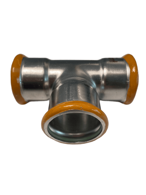 EUROPRESS 304L Stainless Steel Tee with Viton Seals