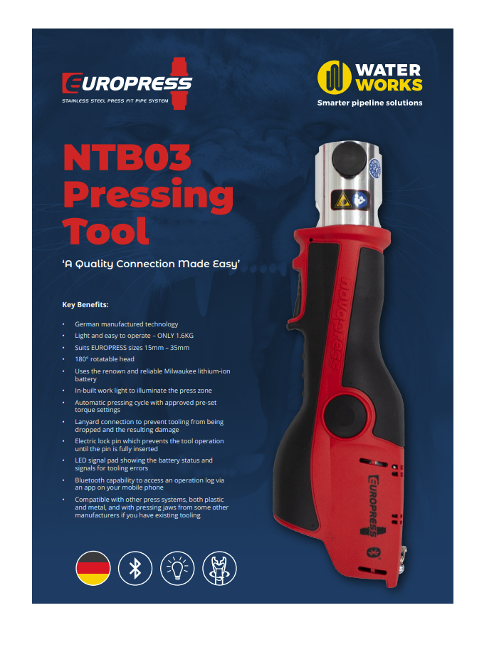 NTB03 Pressing Tool Brochure