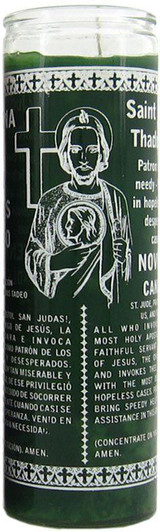 7 Day Candle - St. Jude in Green at Virginia & Rook