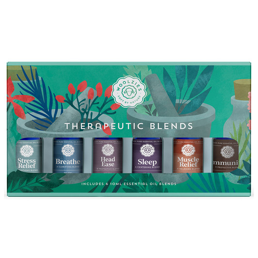 Woolzies The Therapeutic Blends Collection Set of 6 Essential Oils in .33oz/10mL at Virginia & Rook