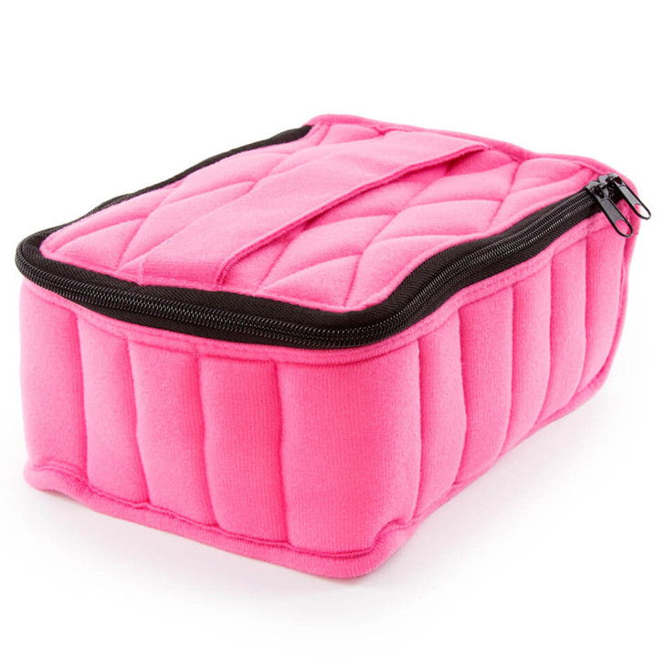 Soft Carrying Case 30 Bottles in Fuchsia/Soft Pink at Doni Rari