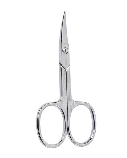 Tijera de manicura para uñas cromada punta curva beter