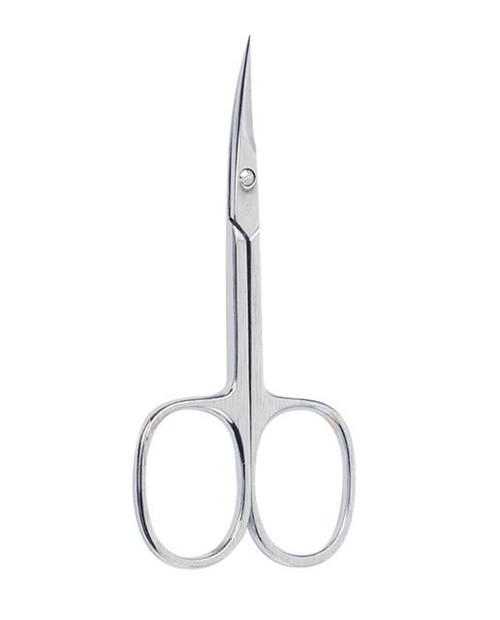 Tijera de manicura para pieles cromada punta curva beter