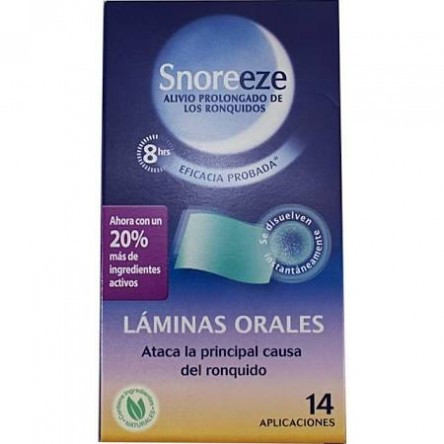 Snooze láminas orales. envase de 14 unidades.