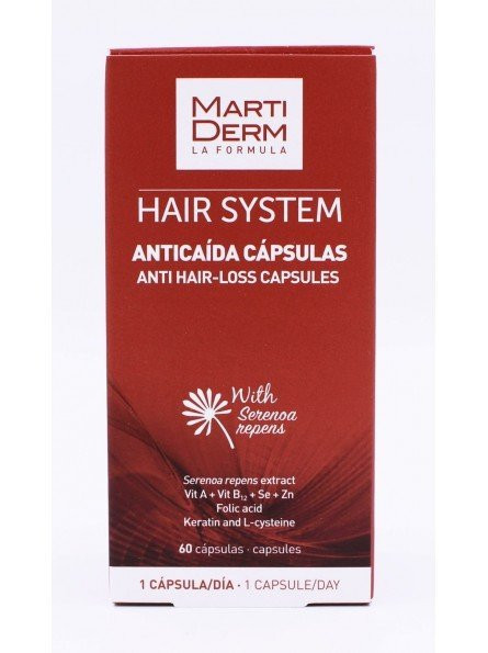 Martiderm anticaída cápsulas. 60 cápsulas.