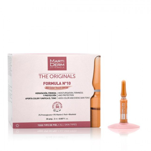 Formula nº10 hd color touch SPF30 30 ampollas martiderm