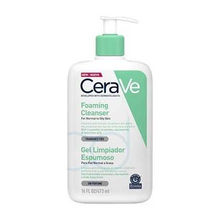 Cerave gel limpiador espumoso 236 mL