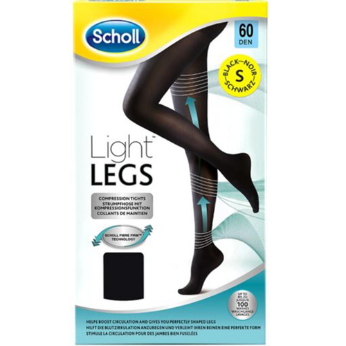 Dr. scholl light legs 60 den talla s-negro