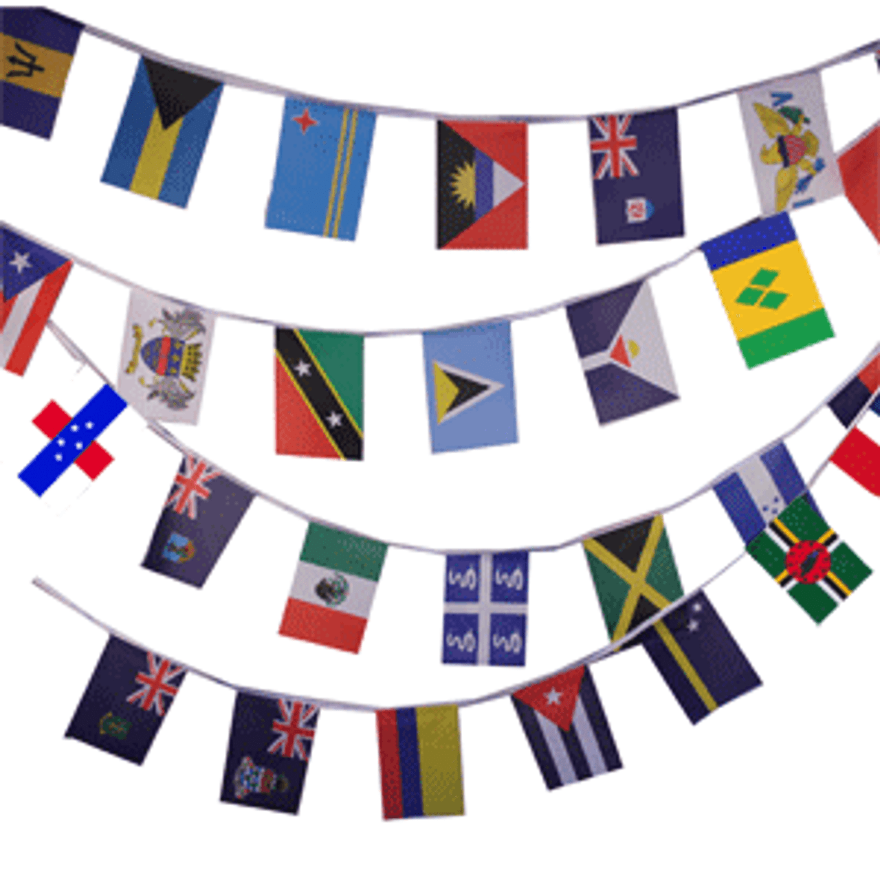 Caribbean Nations Country Flag 9 Metre Bunting