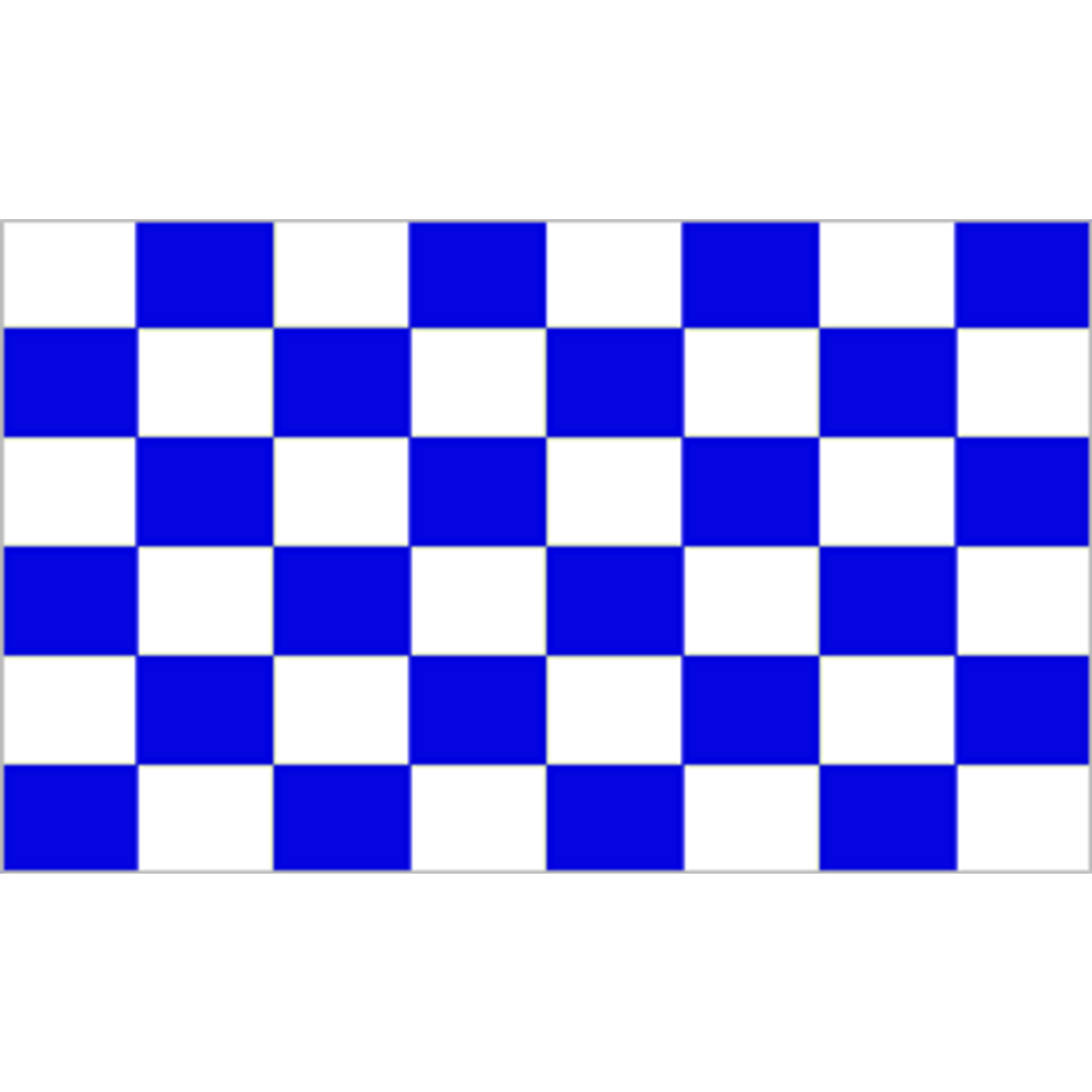 20m with 48 Flags Blue and White Chequered Check Polyester Bunting 