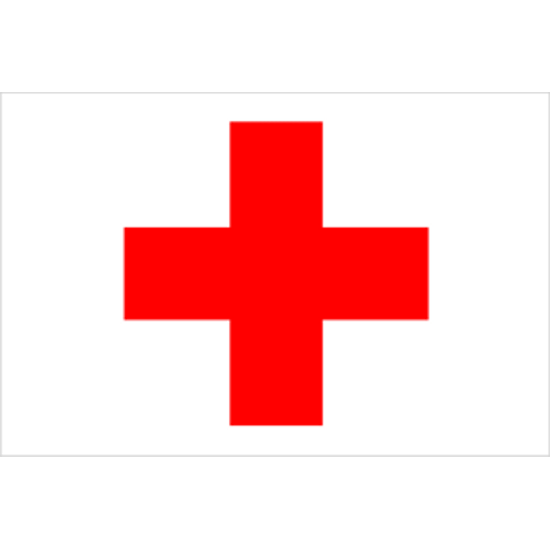 blue flag with red cross