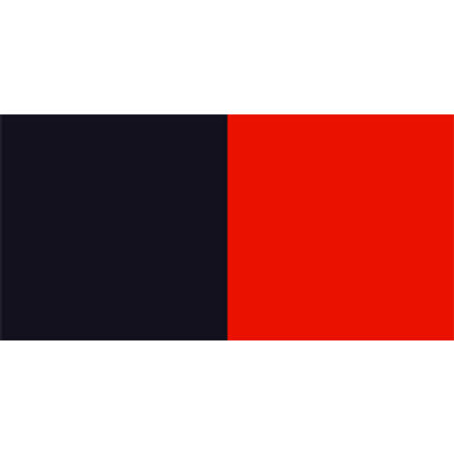 Down Flag (Red and Black)