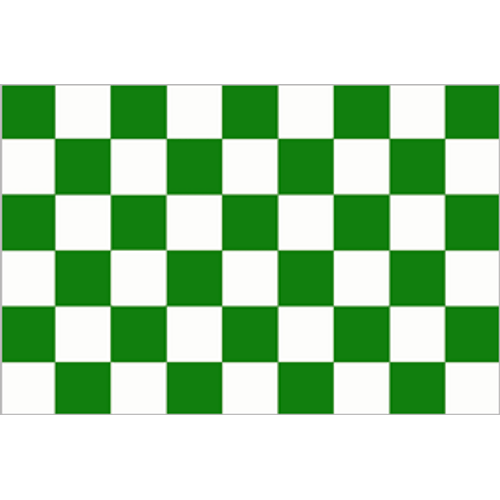 Green & White Chequered Flag