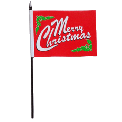 Merry Christmas Desk / Table Flag