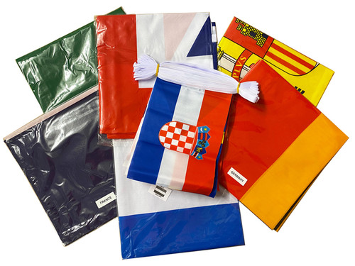 Eurovision Flag and Bunting Party Pack (6 Flags + 1 Bunting)