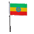 Ethiopia Desk / Table Flag